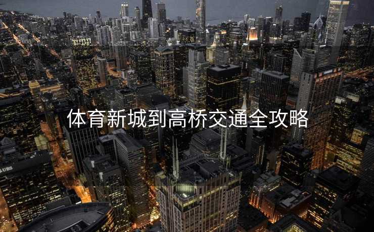 体育新城到高桥交通全攻略