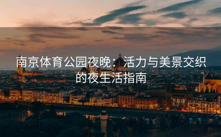 南京体育公园夜晚：活力与美景交织的夜生活指南